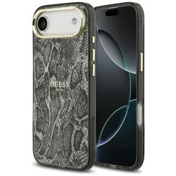 Custodia MagSafe per Apple iPhone 17 Air, Guess, Motivo Python, Nera
