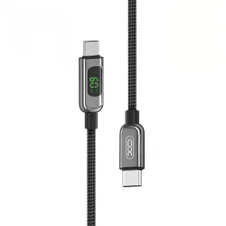 Cavo Dati e Ricarica USB-C - USB-C XO Design NB-Q203B Display, 60W, 1m, Nero