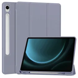 Custodia per Samsung Galaxy Tab S9 FE / Tab S9 / Tab S10 FE, Techsuit, Flex Trifold, Viola
