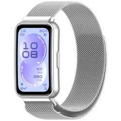 Cinturino Techsuit W009 per Huawei Band 11 / 11 Pro, Argento