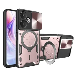 Custodia per Xiaomi Redmi 13C 5G, Techsuit, CamGuard Pro, Rosa Dorato