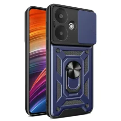 Custodia per Xiaomi Redmi 13C 5G, Techsuit, CamShield, Blu
