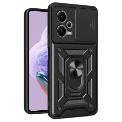 Custodia per Xiaomi Redmi Note 12 Pro+, Techsuit, CamShield, Nera
