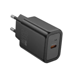 Caricabatterie Rete HOCO N60, 20W, 3A, 1 x USB-C, Nero