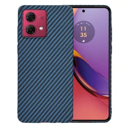 Custodia per Motorola Moto G84, Techsuit, Carbonite FiberShell, Turchese