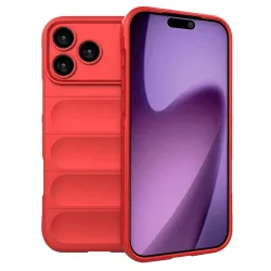 Custodia per Apple iPhone 17 Pro, Techsuit, Magic Shield, Rossa
