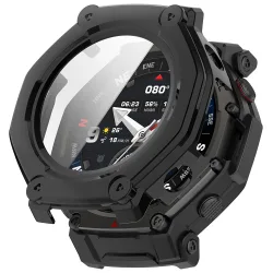 Custodia Techsuit Defense360 Pro per Amazfit T-Rex 3 Pro 48mm, Nera