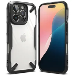 Custodia per Apple iPhone 16 Pro Max, Ringke, Fusion X, nero