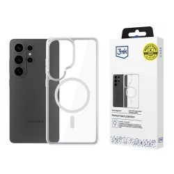 Custodia MagSafe per Samsung Galaxy S26 Ultra S948, 3MK, Armor MagCase, Trasparente