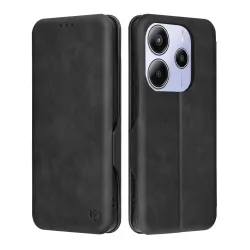 Custodia per Xiaomi Redmi Note 14 5G, Techsuit, Safe Wallet Plus, Nera