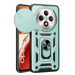 Custodia per Oppo Reno12 FS 5G / Reno12 FS 4G / Reno12 F 4G / Reno12 F, Techsuit, CamShield, Verde