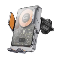 Caricabatterie Auto Wireless HOCO HW7, 15W, 1.67A, Nero