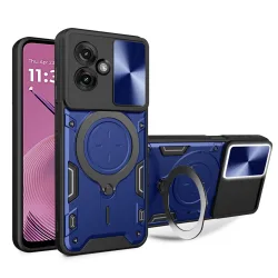 Custodia per Motorola Moto G55, Techsuit, CamGuard Pro, Blu