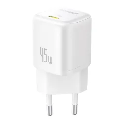 Caricabatterie Rete Baseus PicoGo, 45W, 3A, 1 x USB-C, Bianco P10176800213-00