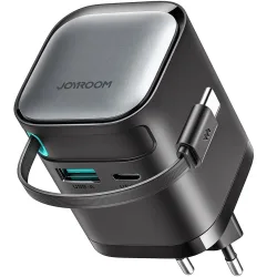 Joyroom JR-TCL02 Caricatore di rete con cavo USB-C JR-TCL02, 65W, 3A, 1 x USB-A - 1 x USB-C, nero