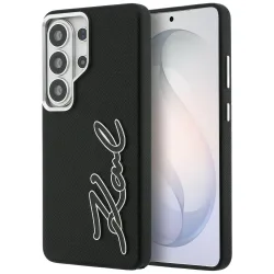 Custodia per Samsung Galaxy S26 Ultra S948, Karl Lagerfeld, Signature Resin Logo, Nera