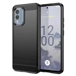 Custodia per Nokia X30, Techsuit, Carbonio, Nera