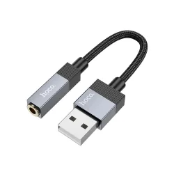 Adattatore Audio HOCO UPA32D, USB-A - 3.5mm, Nero