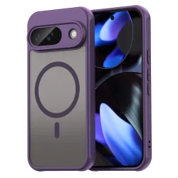 Custodia MagSafe per Google Pixel 9, Techsuit, HaloFrost II, Viola