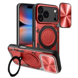 Custodia per Apple iPhone 17 Pro Max, Techsuit, CamGuard Pro, Rossa