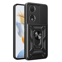 Custodia per Honor 90, Techsuit, CamShield, Nera