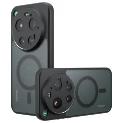 Custodia MagSafe per Xiaomi 17 Ultra, Techsuit, PureFrost, Nera Satinata