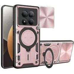 Custodia per Xiaomi Poco M8 Pro / Redmi Note 15 Pro+ 5G, Techsuit, CamGuard Pro, Rosa Dorata