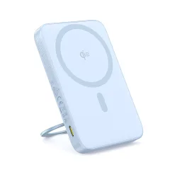 Batteria Esterna Wireless Baseus PicoGo, 5000mAh, 20W, PD + FQI, 1 x QI - 1 x USB-C, Blu P10076800313-00