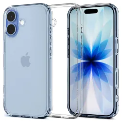 Custodia per Apple iPhone 17, Spigen, Ultra Hybrid, Trasparente ACS10376