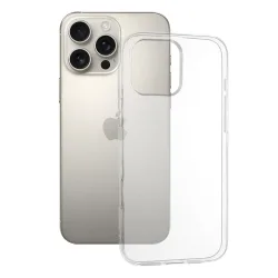 Custodia per Apple iPhone 16 Pro Max, Techsuit, Clear (Big Lens Hole), Trasparente