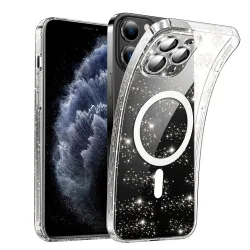 Custodia MagSafe per Apple iPhone 11 Pro, Techsuit, SparkleSkin, Trasparente