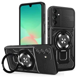 Custodia per Samsung Galaxy A27 5G, Techsuit, RuggedCam, Nera