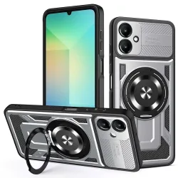 Custodia per Samsung Galaxy A06 A065, Techsuit, RuggedCam, Grigio