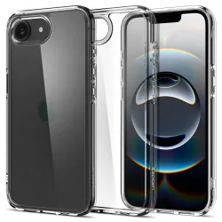 Custodia per Apple iPhone 17e / 16e, Spigen, Ultra Hybrid, Trasparente ACS09160