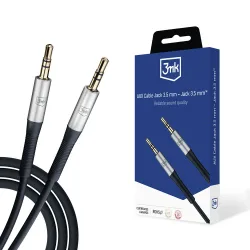 Cavo Audio 3.5mm - 3.5mm 3MK, 1m, Nero