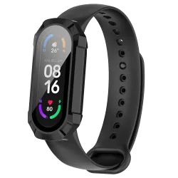 Custodia Techsuit Defense360 Pro per Xiaomi Smart Band 6 / Band 5 / Band 4, Nera