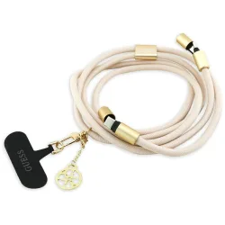 Cavo Dati e Ricarica USB-C - USB-C Guess CBDY 4G Charm, 100W, 1.5m, Beige