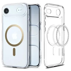 Custodia MagSafe per Apple iPhone 17 Air, Spigen, Ultra Hybrid, Oro Trasparente ACS10315