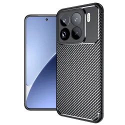Custodia per Xiaomi 15 Pro, Techsuit, CarbonFiber, Nera