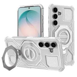 Custodia per Samsung Galaxy S26 Plus S947, Techsuit, Carbon Shield Pro, Bianca
