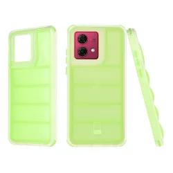 Custodia per Motorola Moto G84, Techsuit, Wave Shield, Verde