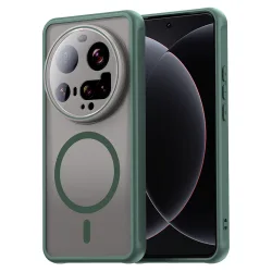 Custodia MagSafe per Xiaomi 15 Ultra, Techsuit, HaloFrost II, Verde