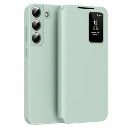 Custodia per Samsung Galaxy S22+ 5G S906, Techsuit, SmartView, Verde