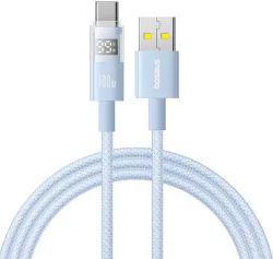 Cavo Dati e Ricarica USB-A - USB-C Baseus Display 2, 100W, 1m, Blu P10382701311-00