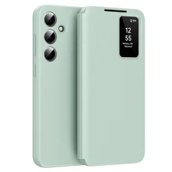 Custodia per Samsung Galaxy A56 A566, Techsuit, SmartView, Verde