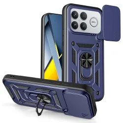 Custodia per Xiaomi Poco F8 Ultra, Techsuit, CamShield, Blu