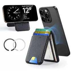 Portafoglio Magsafe, ESR, Classic Carbon, Nero