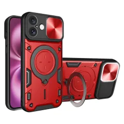 Custodia per Apple iPhone 16 Plus, Techsuit, CamGuard Pro, Rossa