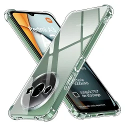 Custodia per Xiaomi Redmi A3x / A3, Techsuit, Shockproof Clear, Trasparente