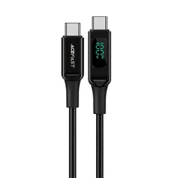 Cavo Dati e Ricarica USB-C - USB-C Acefast C6-03 Display, 100W, 2m, Nero